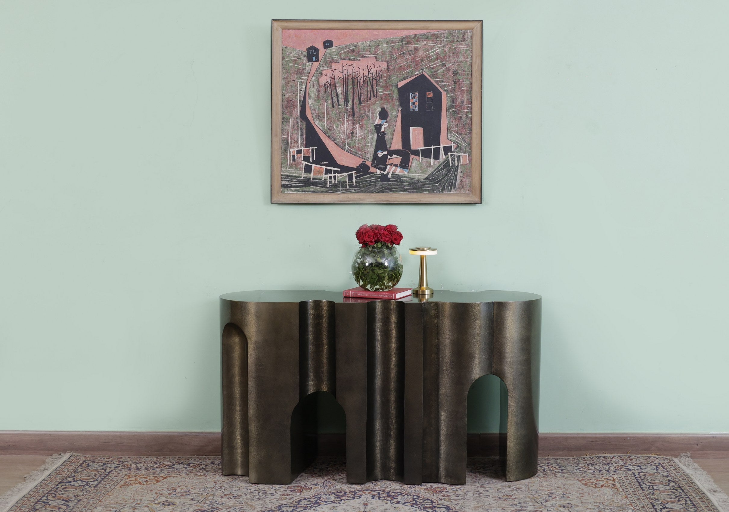 Herrera Metal Console Table