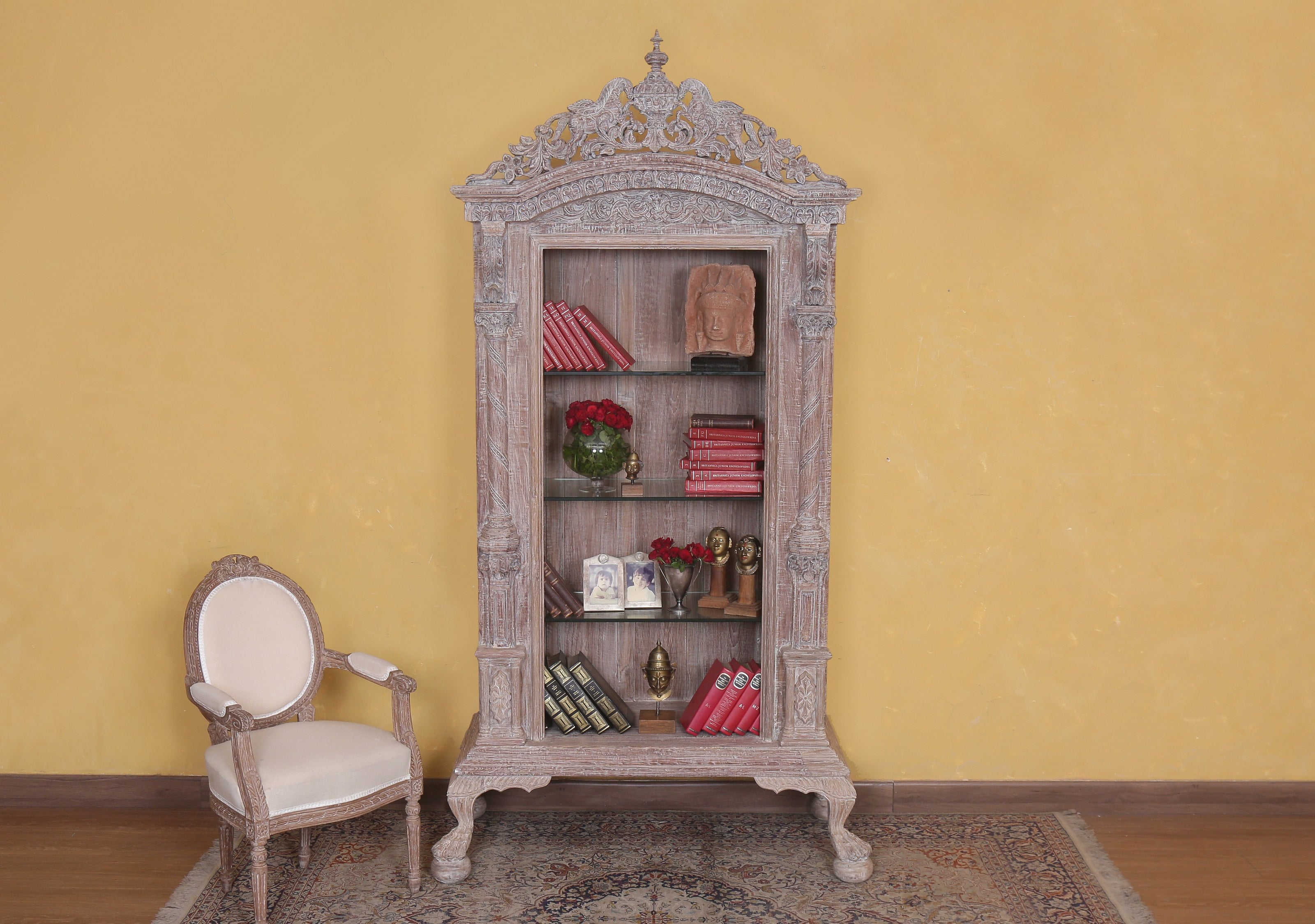 Hargrave Antique Open Bookcase