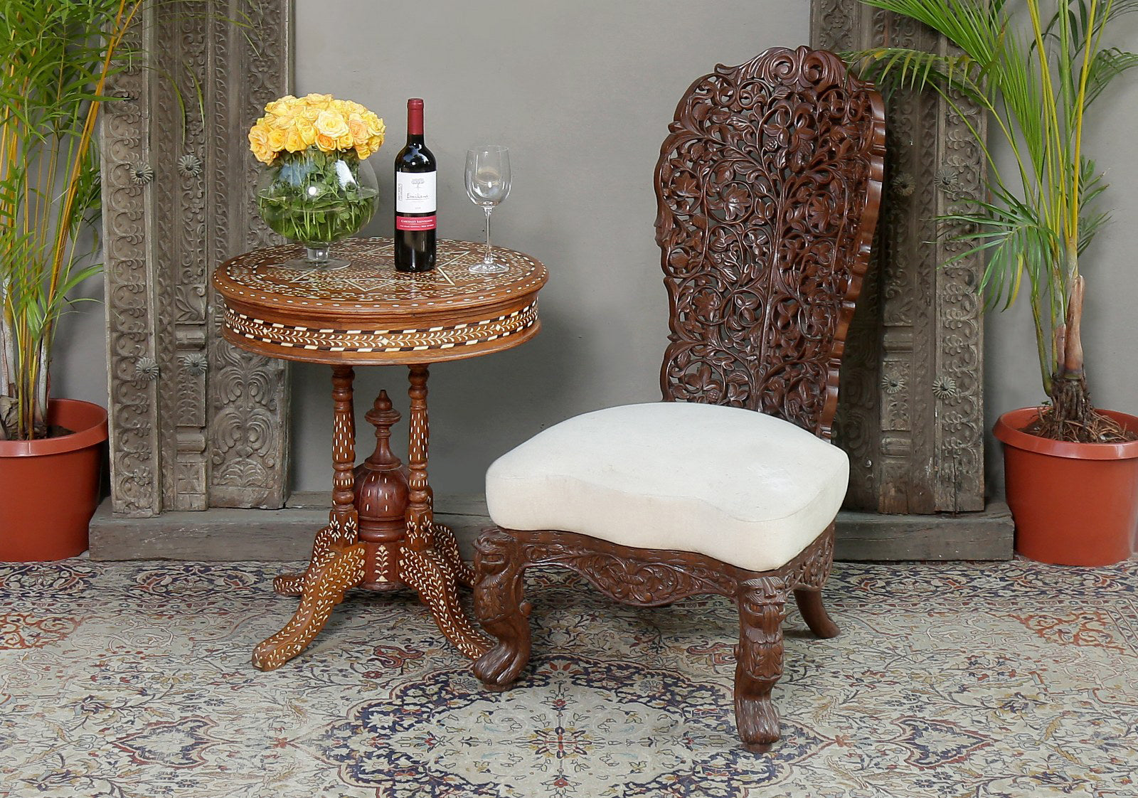 Zenon Carved Chair