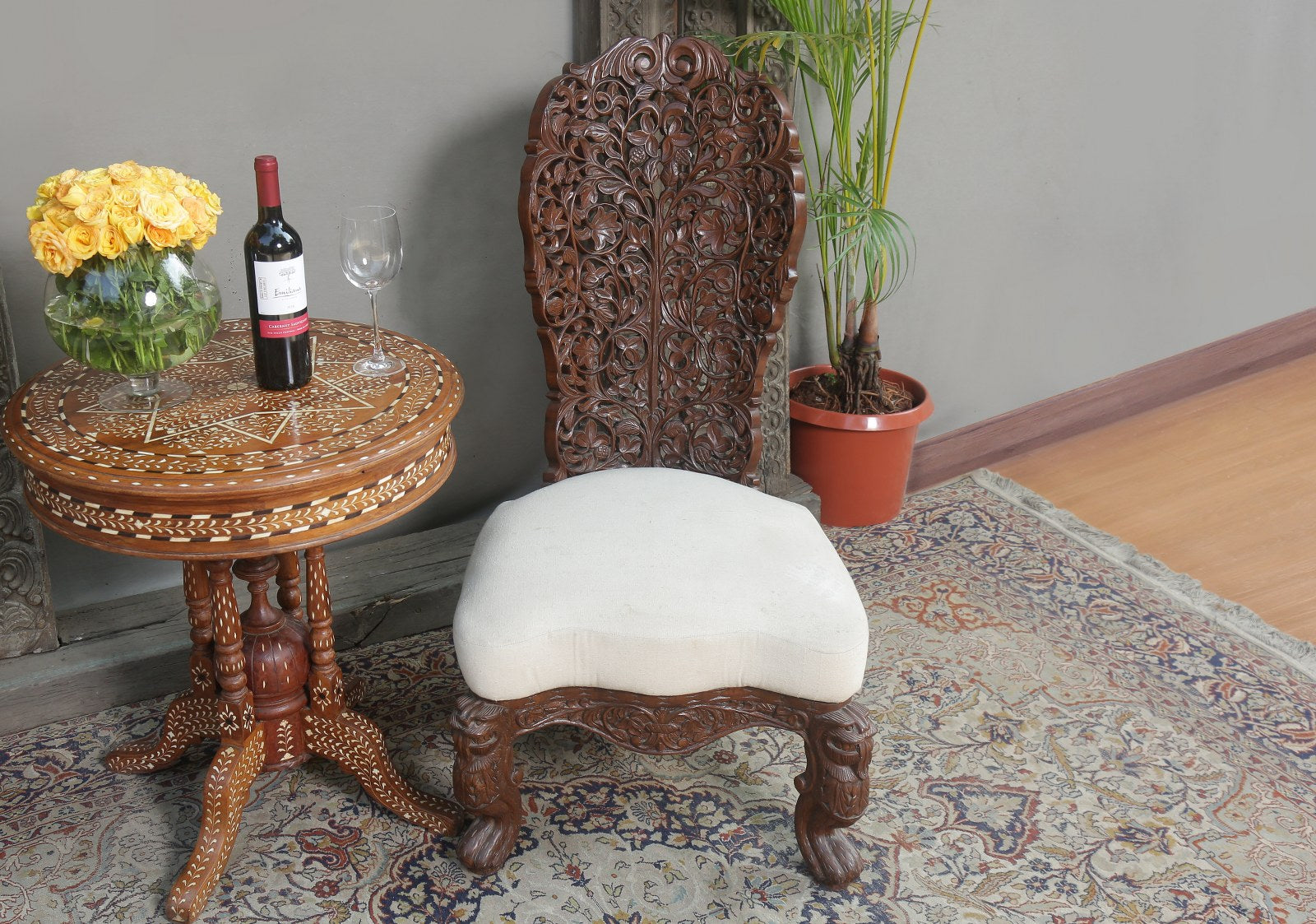 Zenon Carved Chair