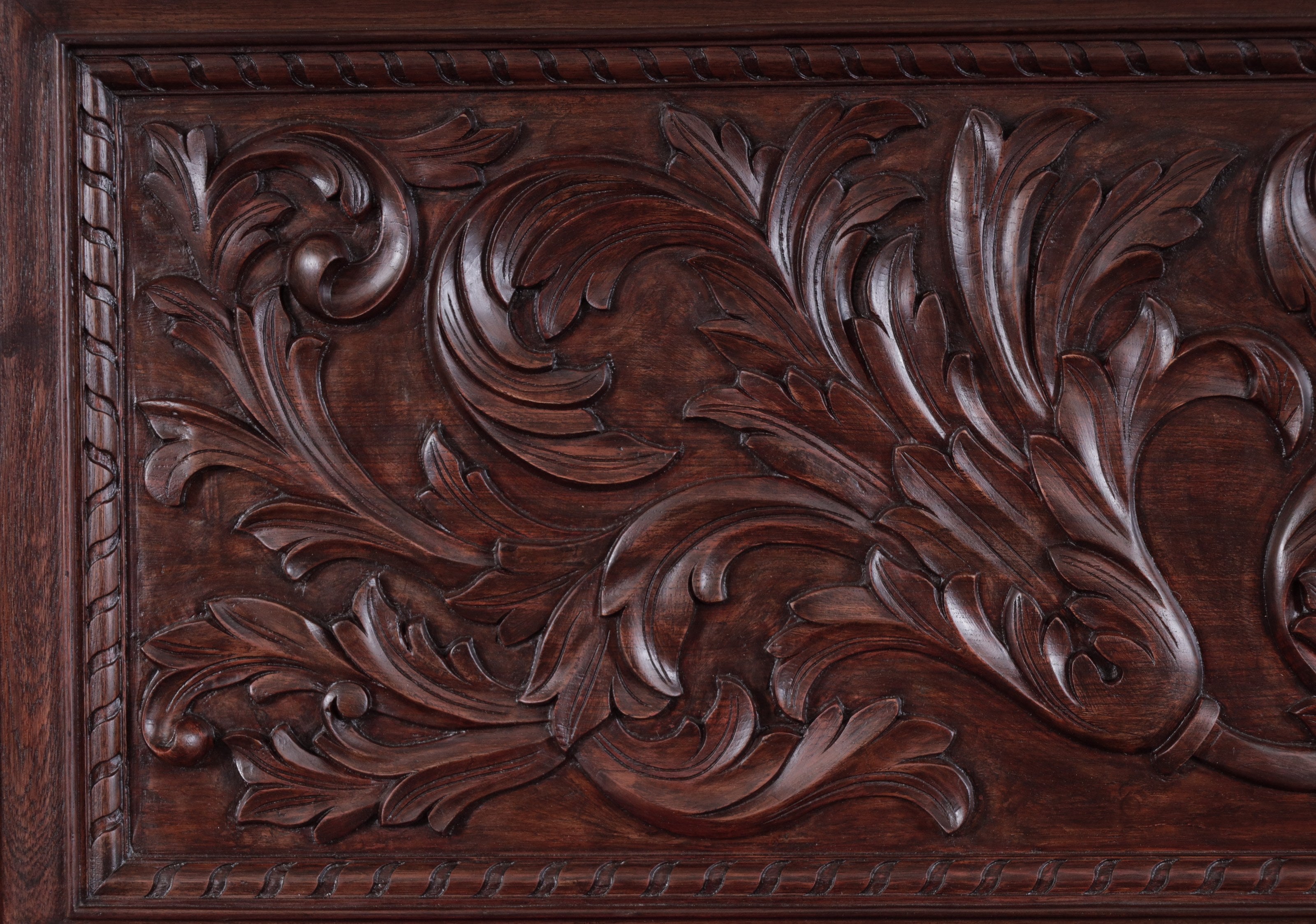 Sprague Carved Teak Panel