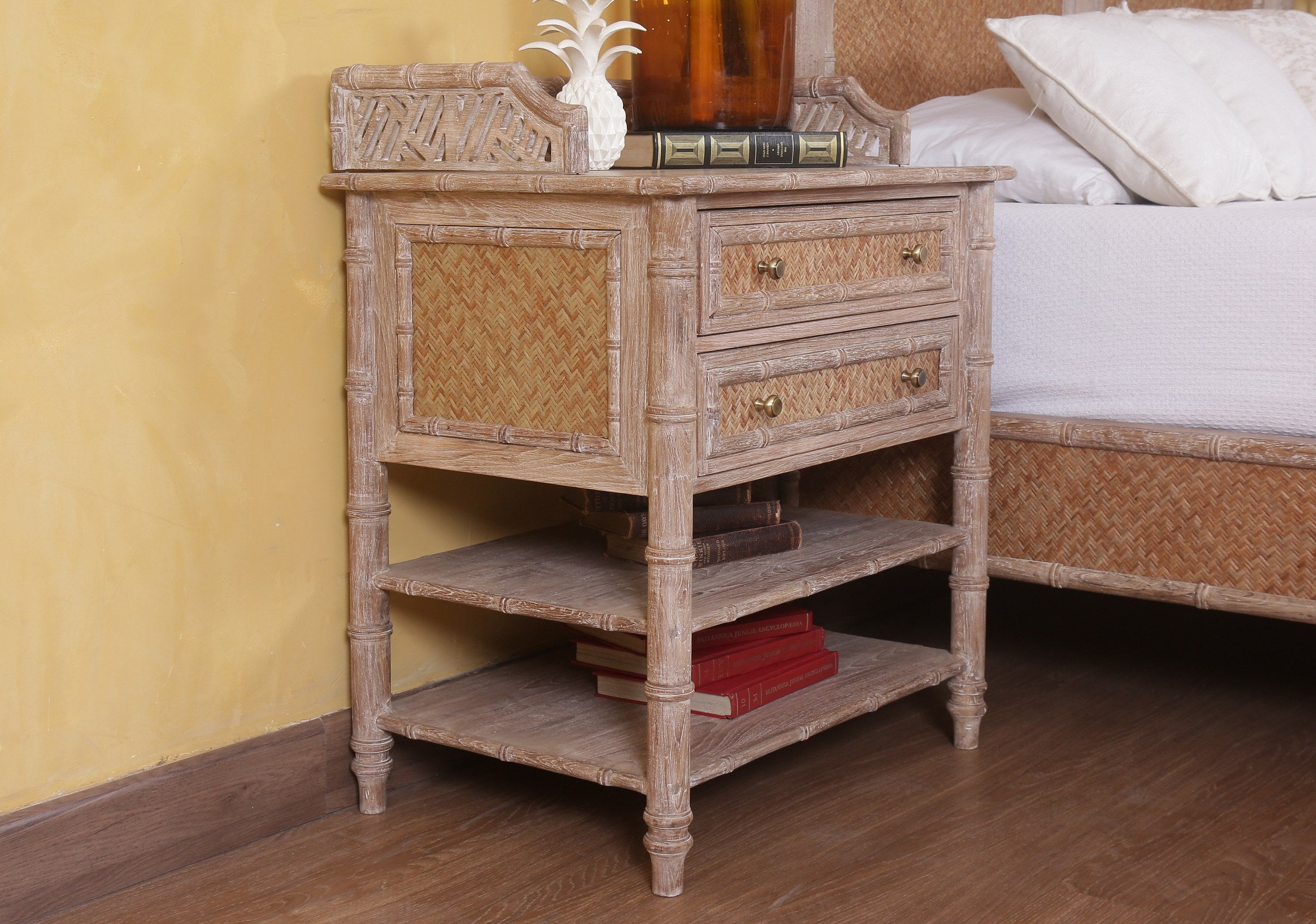 Curacao Bamboo Nightstand