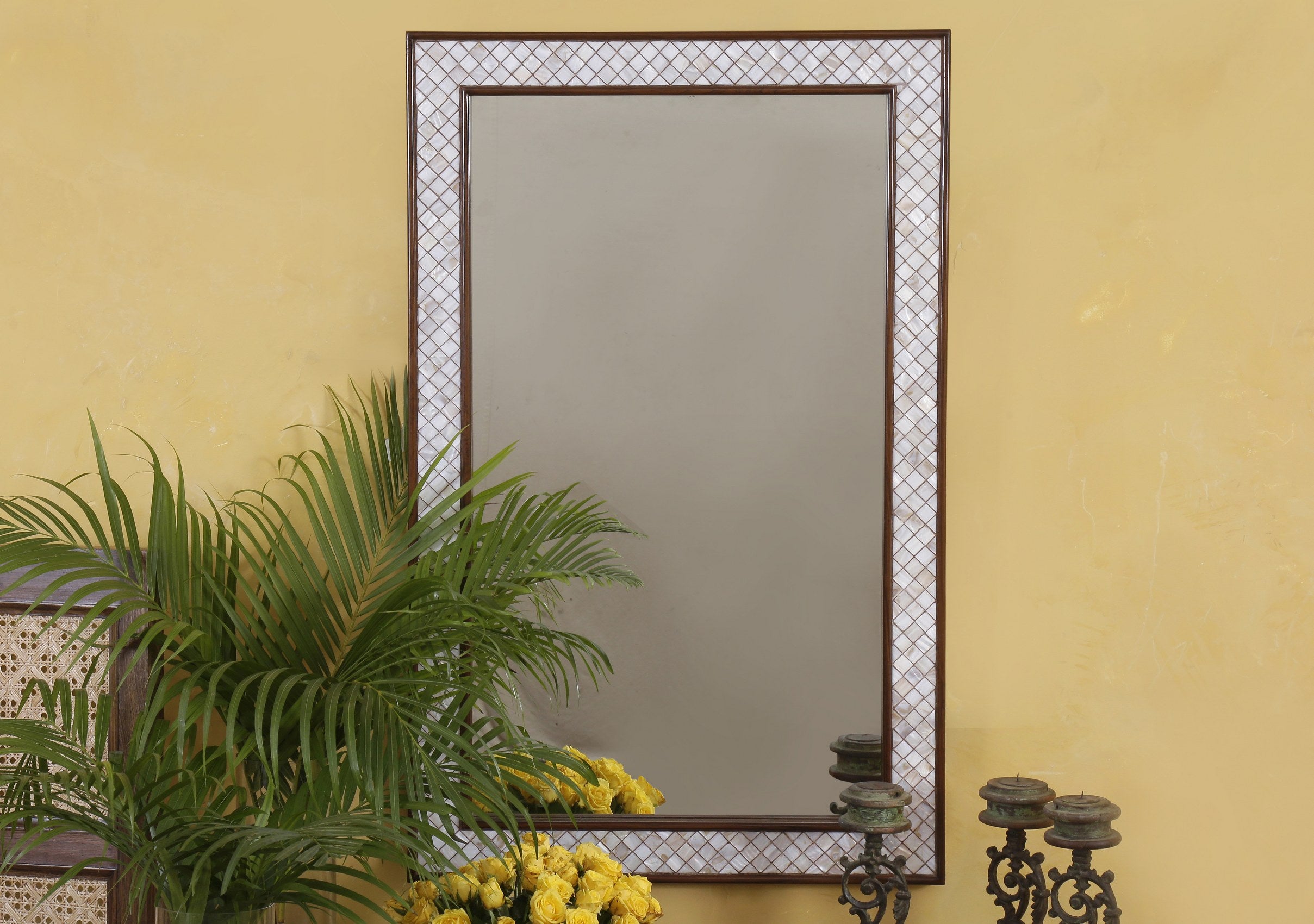 Abaco Inlaid Mirror Frame