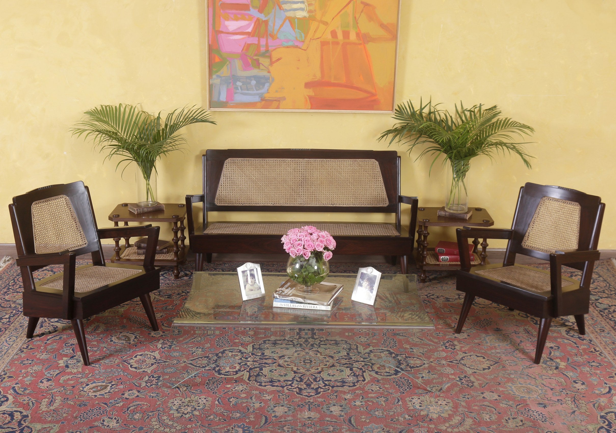 Clarice Rosewood Sofa Set