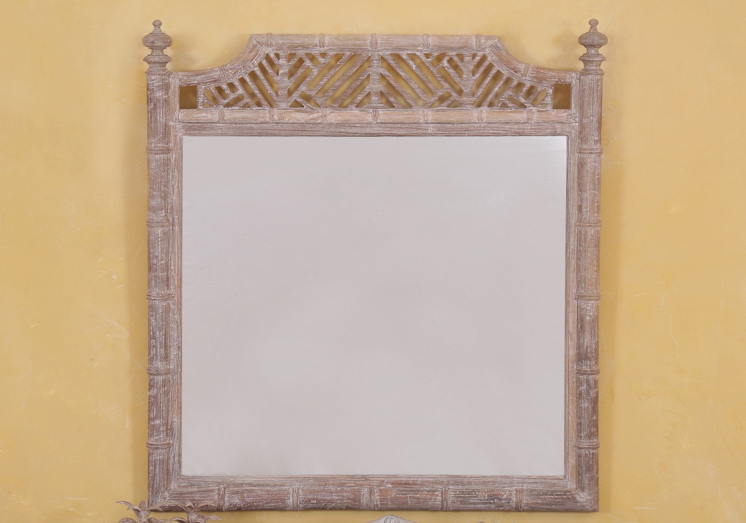 Curacao Bamboo Mirror Frame