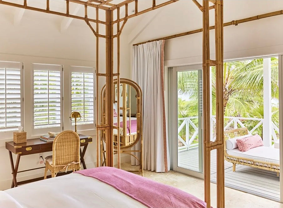 Campaign Furniture for Amanda Lindroth's Restoration of The Potlatch Club at Eleuthera, Bahamas