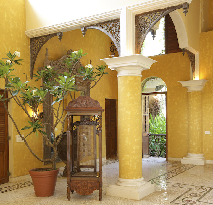 A Sunshine Yellow Beach Home in Alibaug