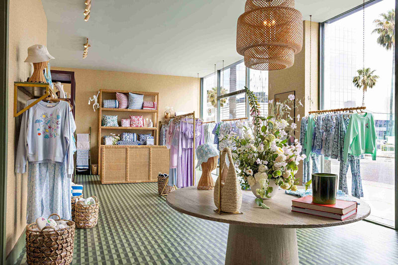 Custom Rattan-Clad Designs in the Heart of Beverly Hills at Roller Rabbit Store