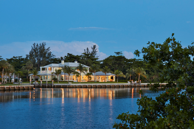 An Exquisite Private Waterfront Sanctuary at Palm Beach