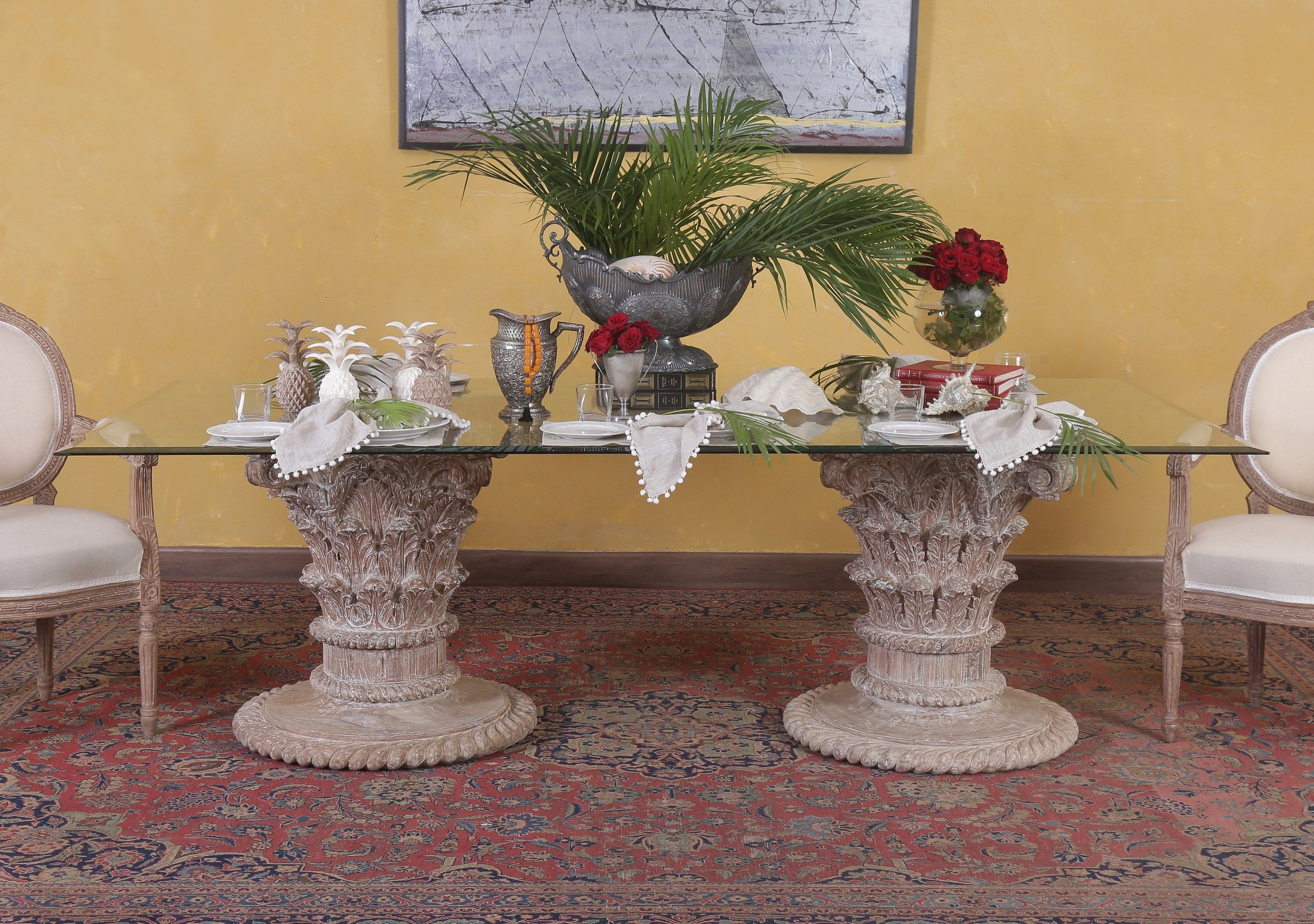 Cathedral Antique Corinthian Table Base