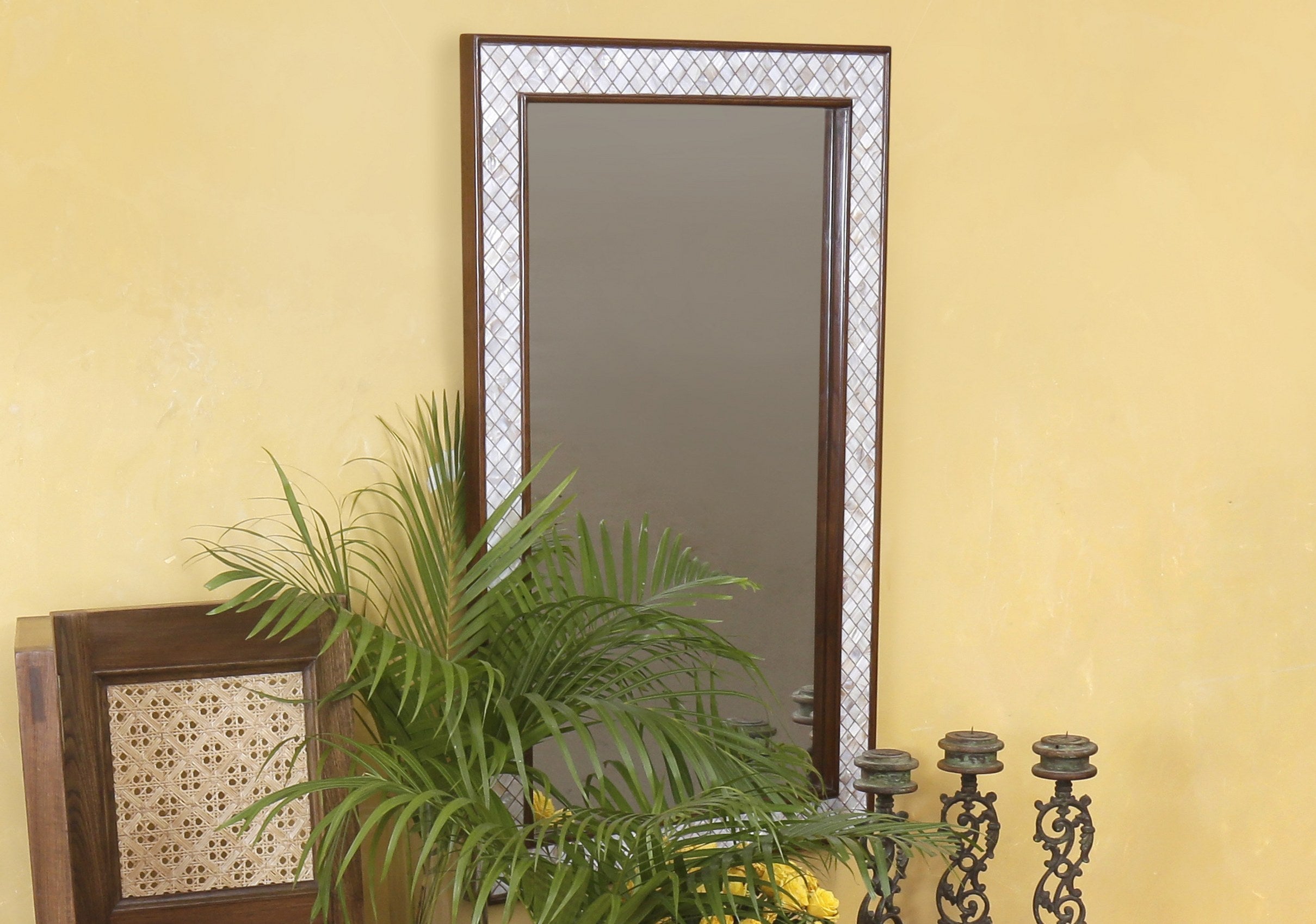 Abaco Inlaid Mirror Frame