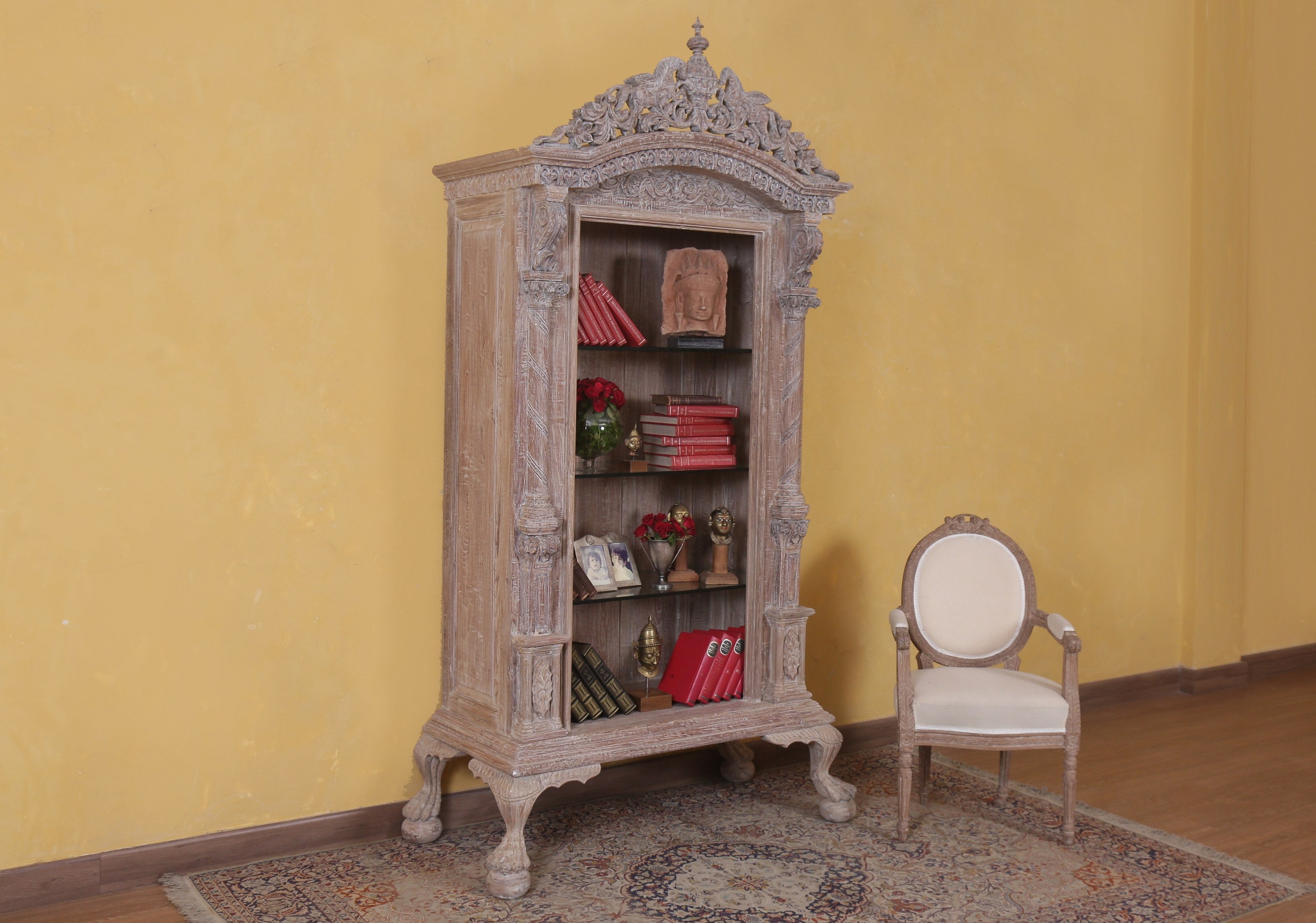 Hargrave Antique Open Bookcase