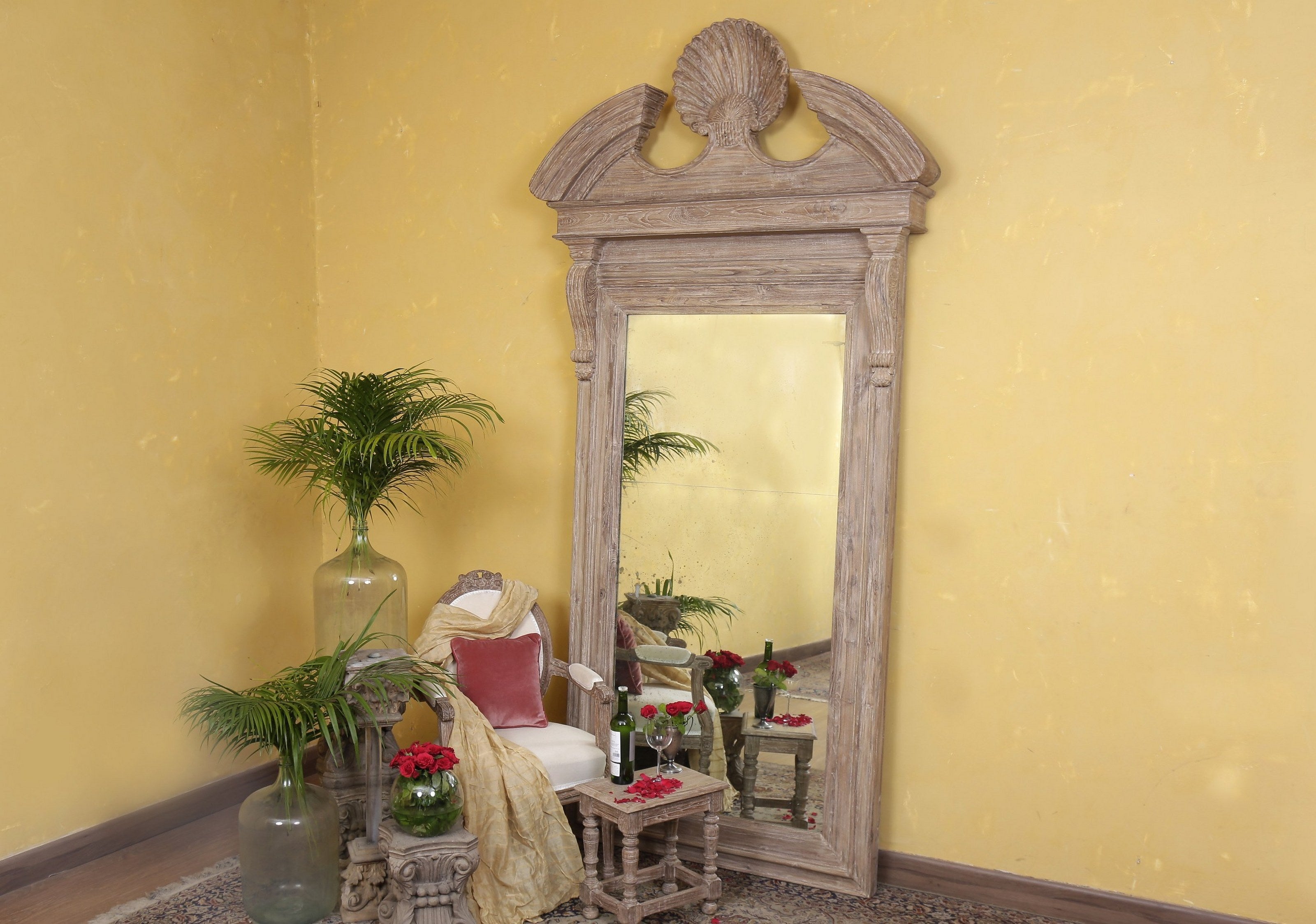 Pollock Shell Mirror Frame