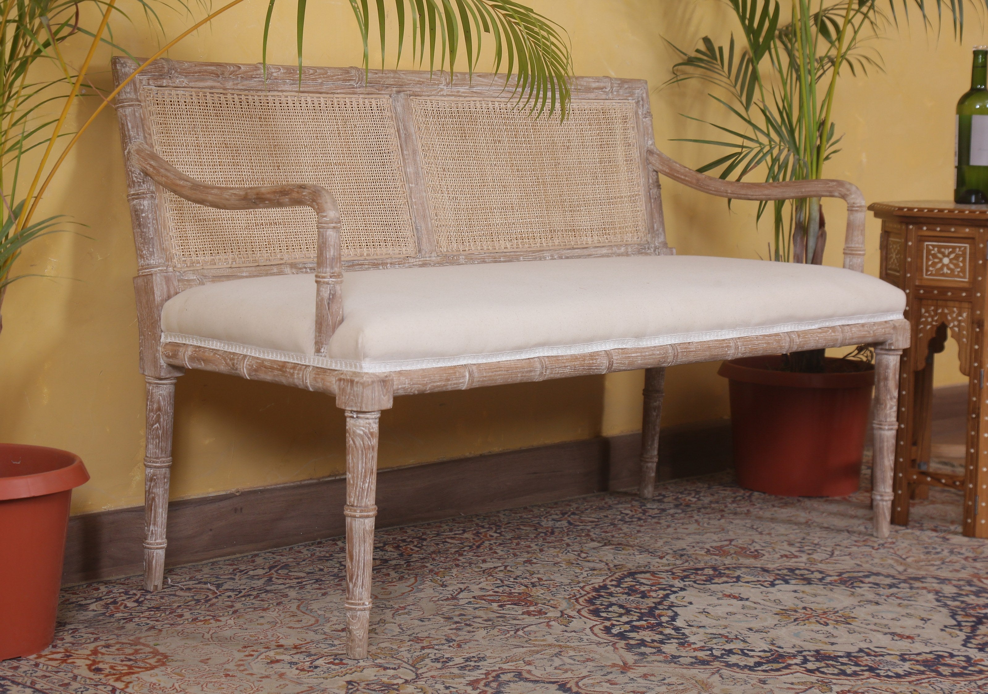 Mustique Bamboo Bench