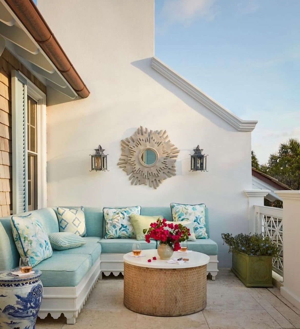 Classic Coastal Interiors at Palm Beach, Florida, Handcrafted in India