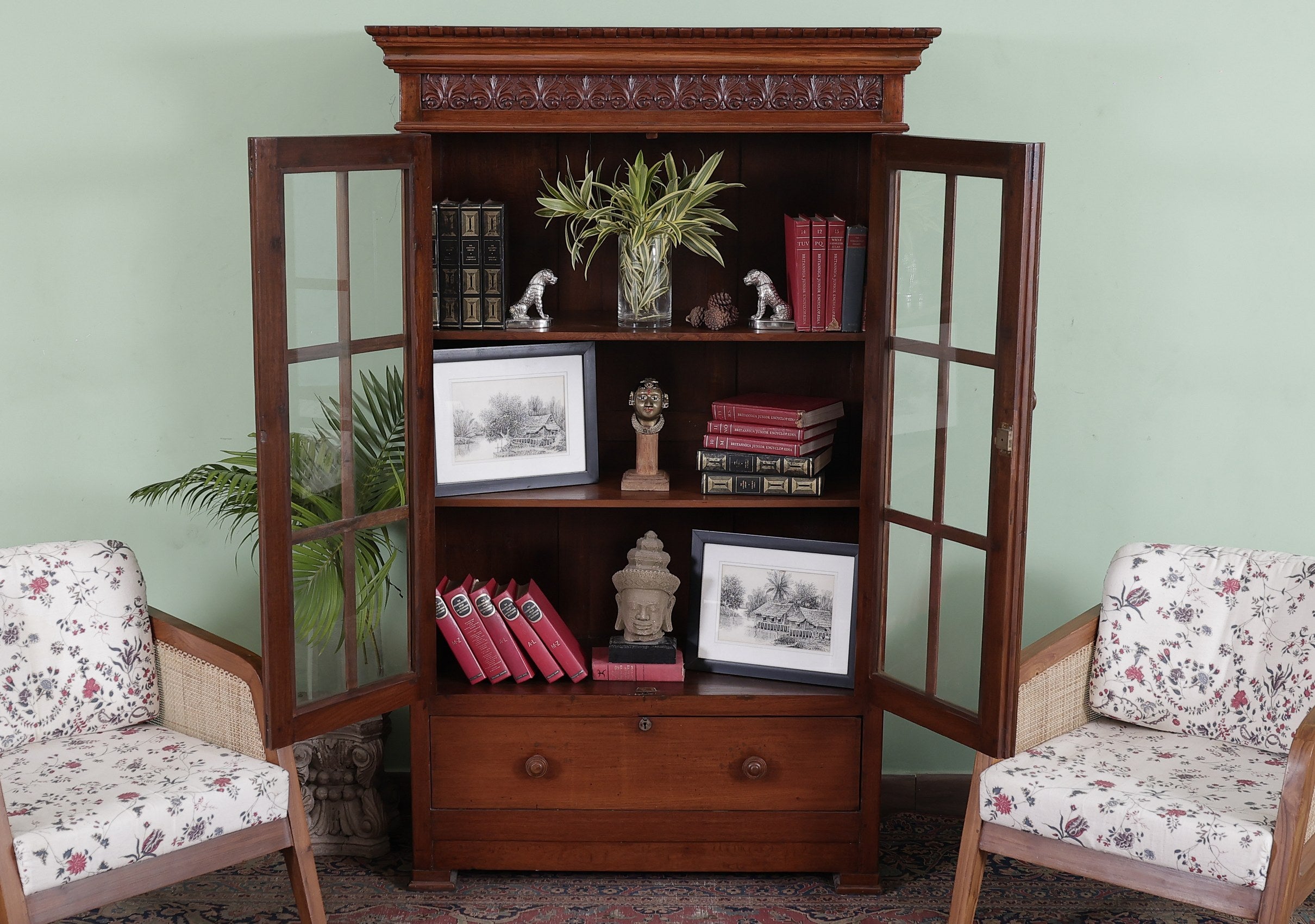 Trumbull Antique Bookcase