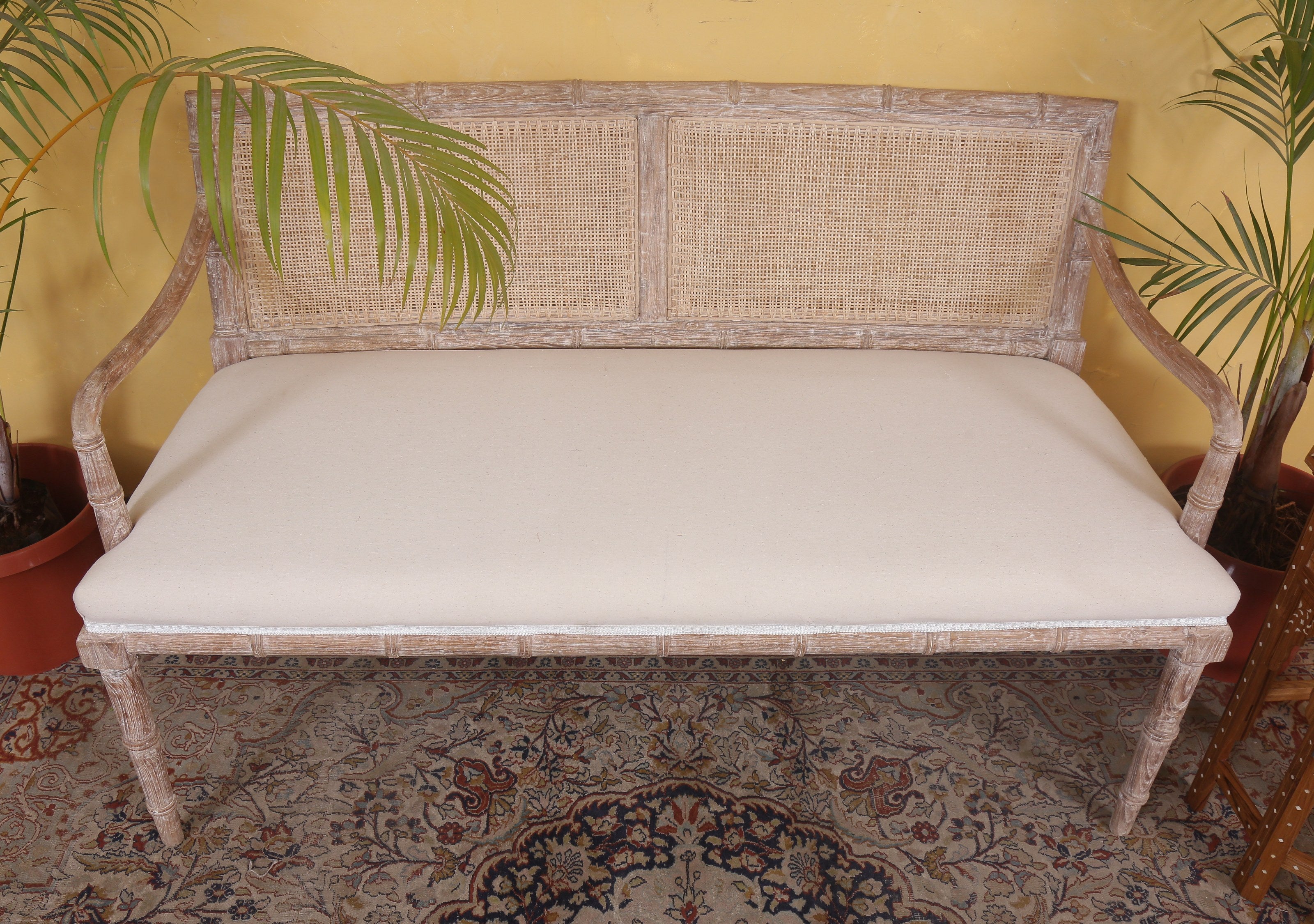 Mustique Bamboo Bench