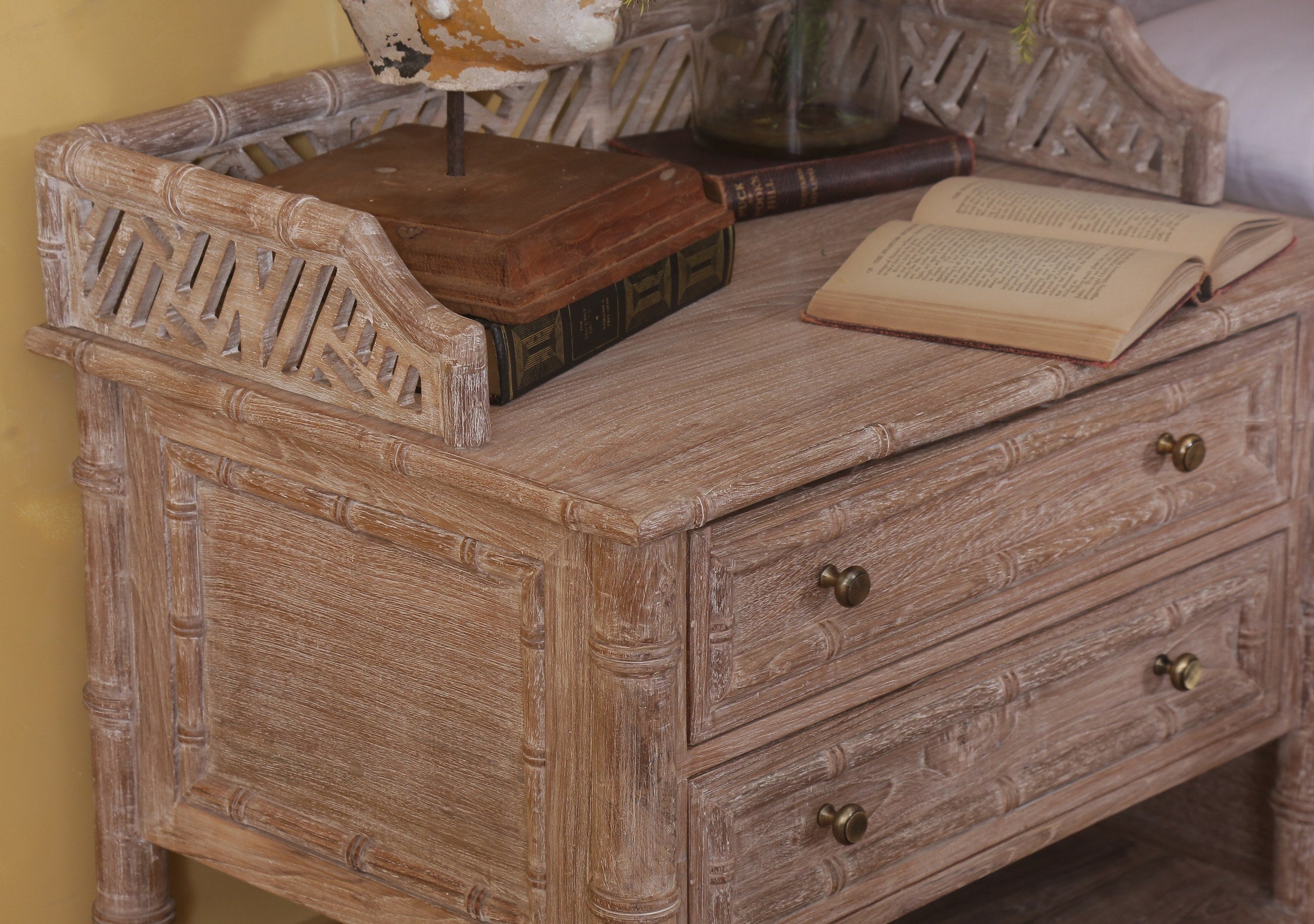 Curacao Bamboo Nightstand