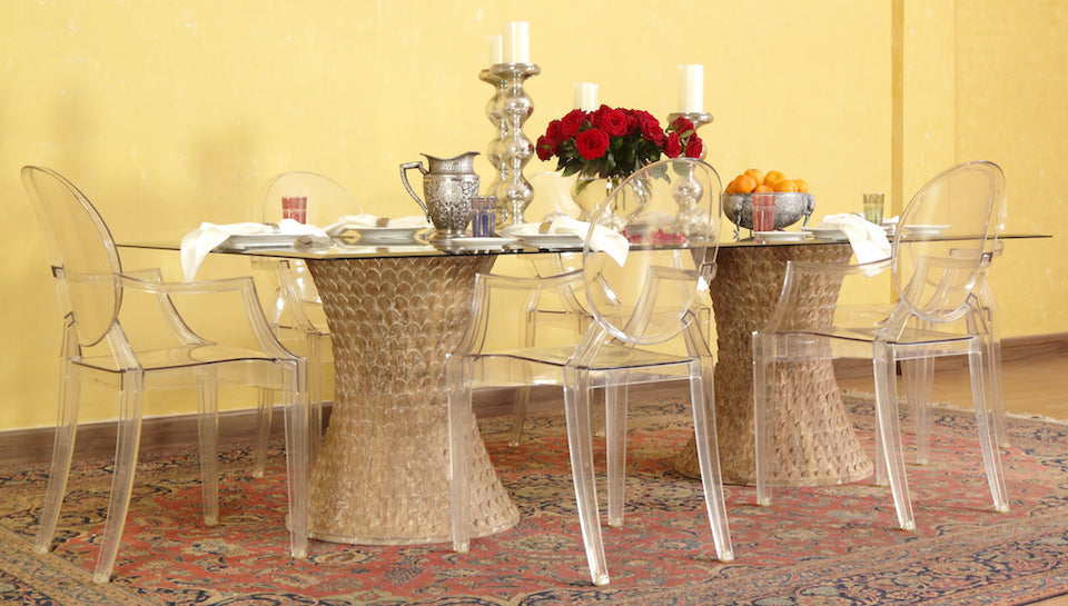 Harford Fish Scale Dining Table Base