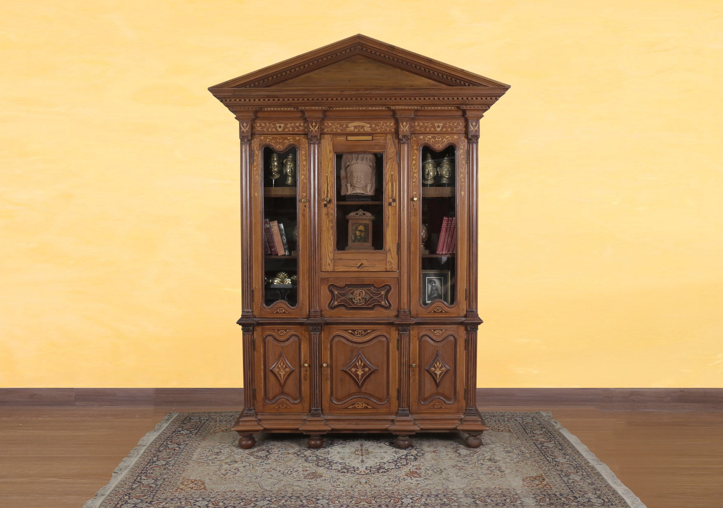 Saldana Antique Inlaid Cabinet