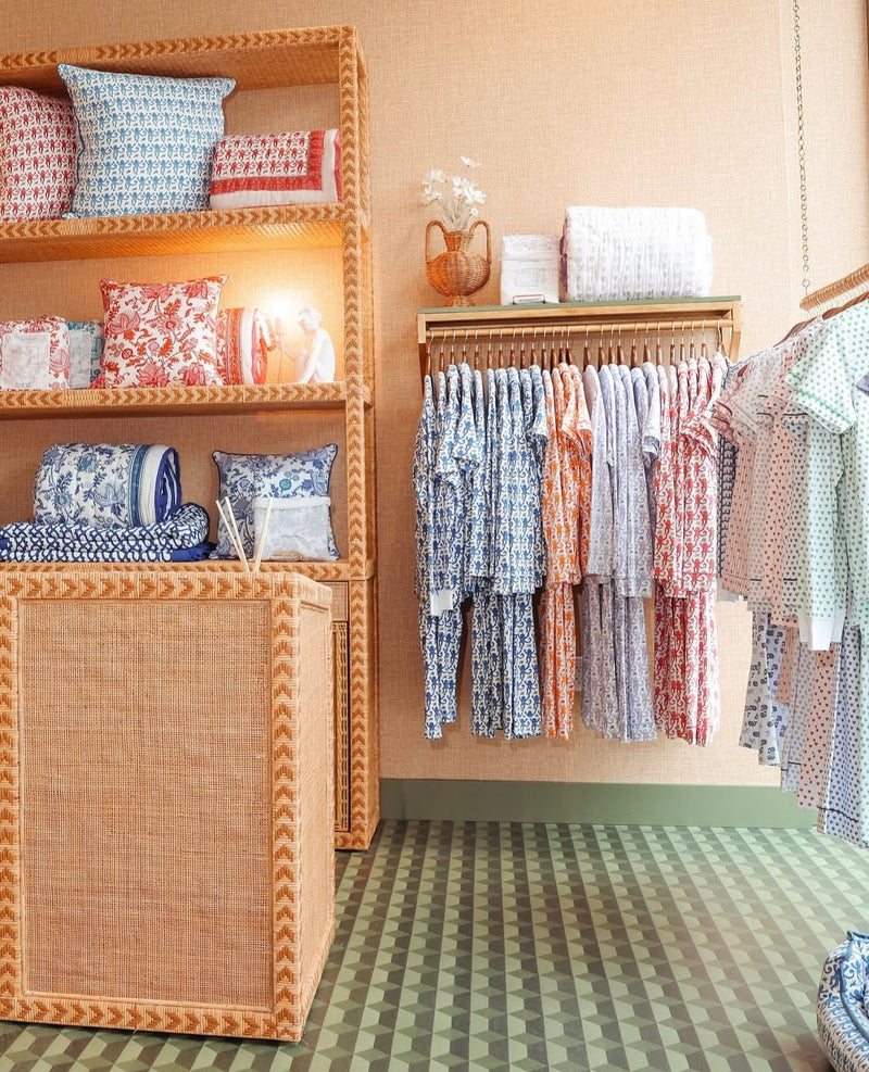Custom Rattan-Clad Designs in the Heart of Beverly Hills at Roller Rabbit Store