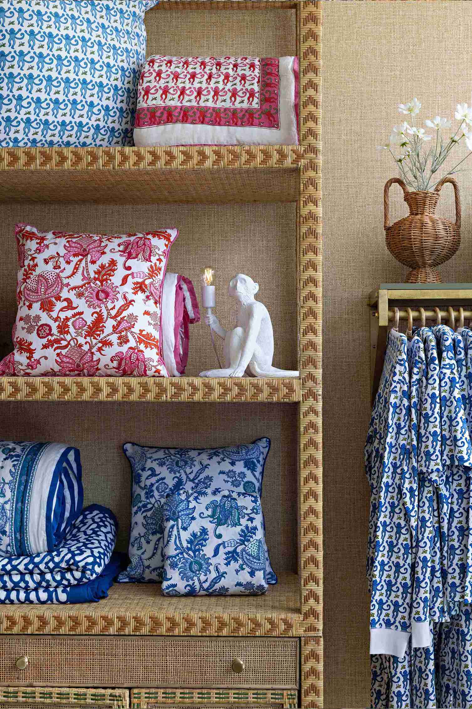 Custom Rattan-Clad Designs in the Heart of Beverly Hills at Roller Rabbit Store