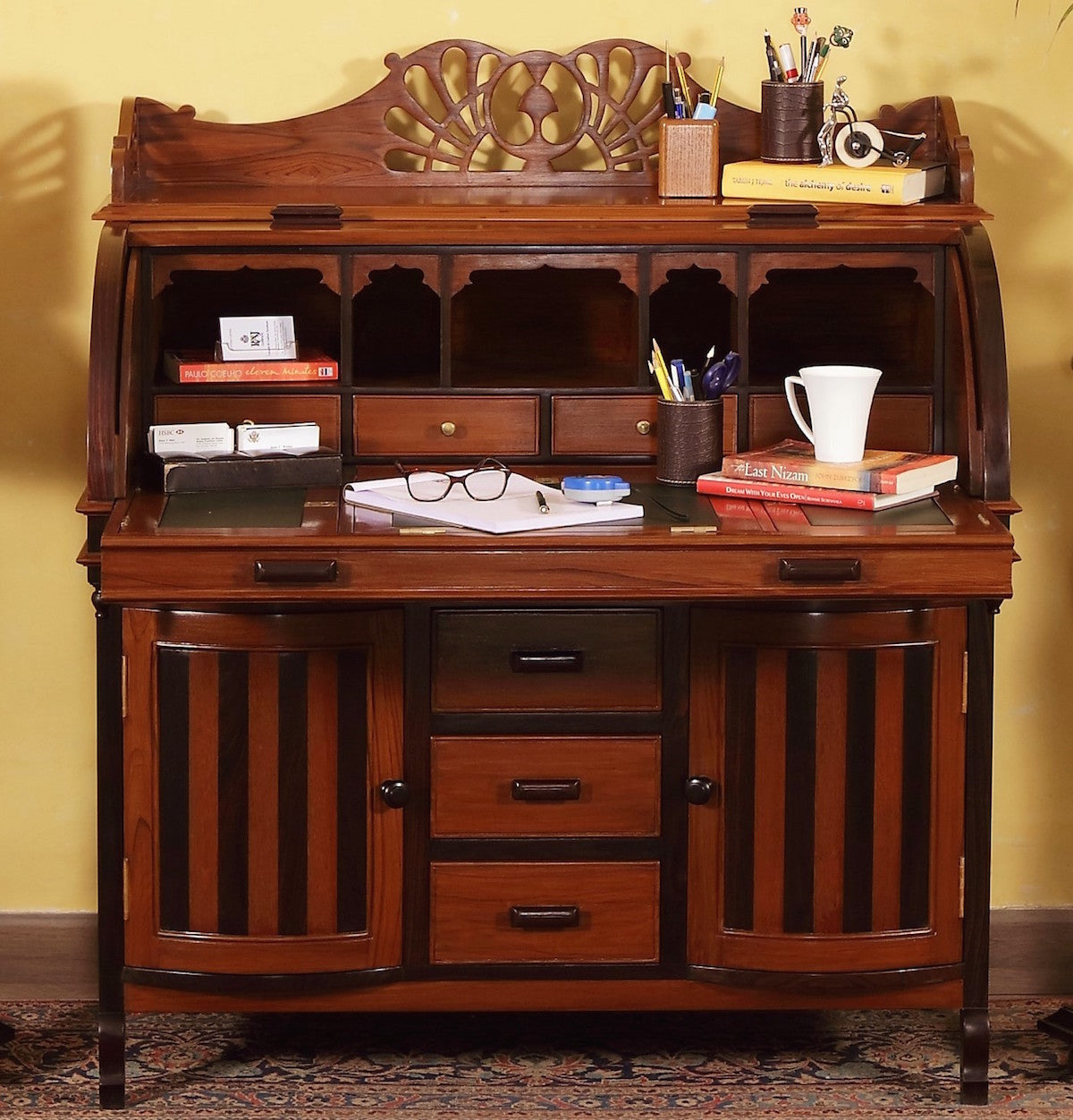 Clarendone Roll Top Desk
