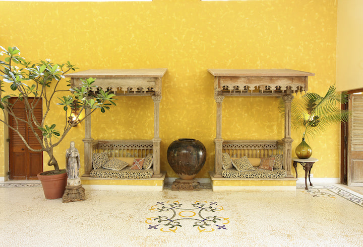 A Sunshine Yellow Beach Home in Alibaug