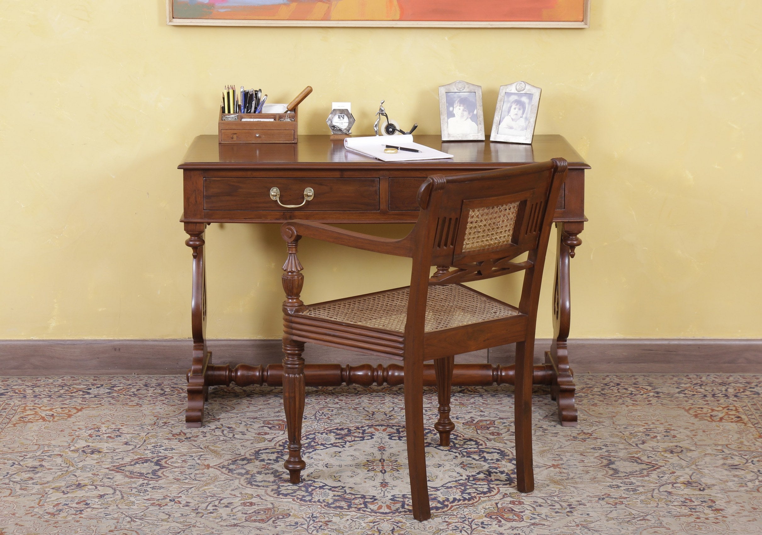 Moore Caned Dining Armchair