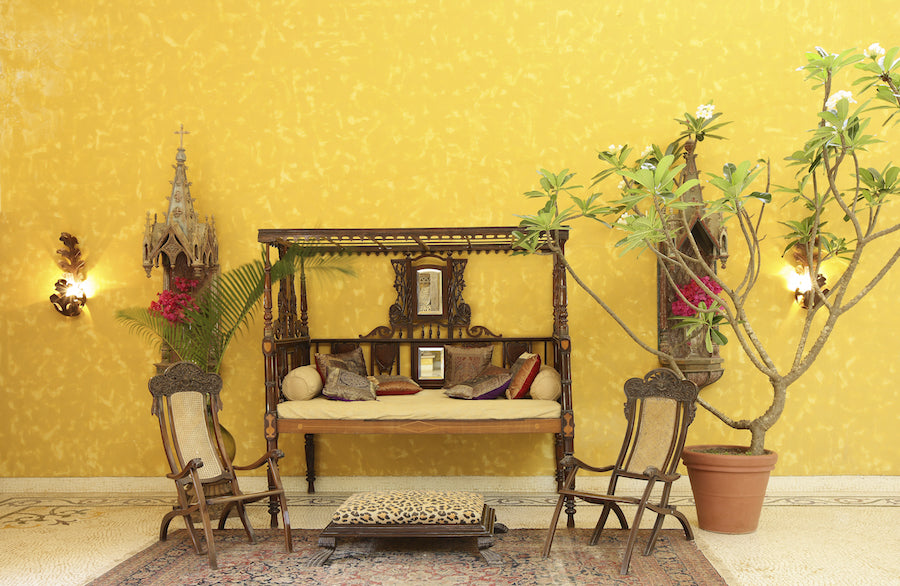 A Sunshine Yellow Beach Home in Alibaug