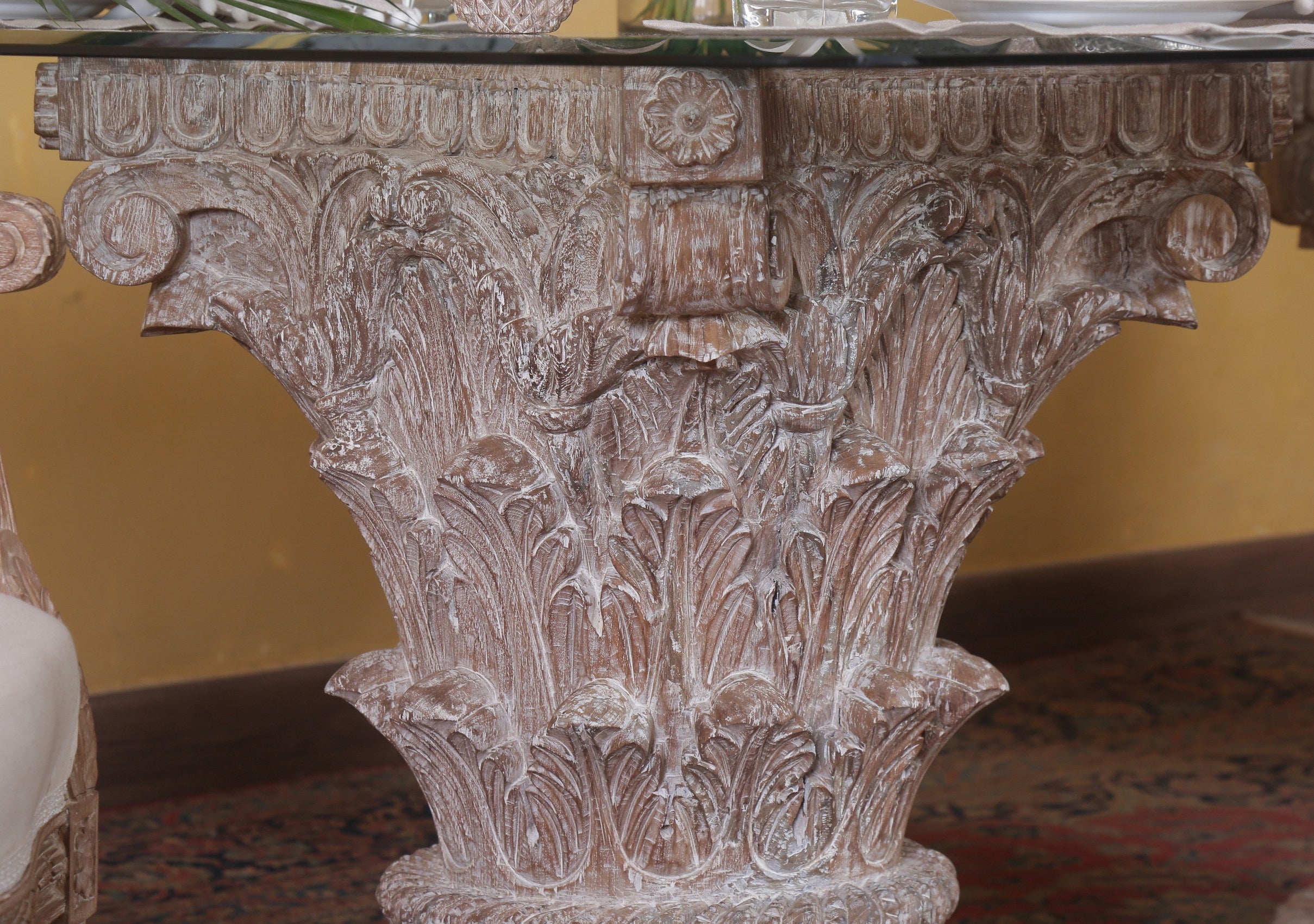 Cathedral Antique Corinthian Table Base