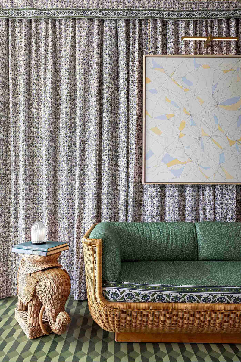 Custom Rattan-Clad Designs in the Heart of Beverly Hills at Roller Rabbit Store