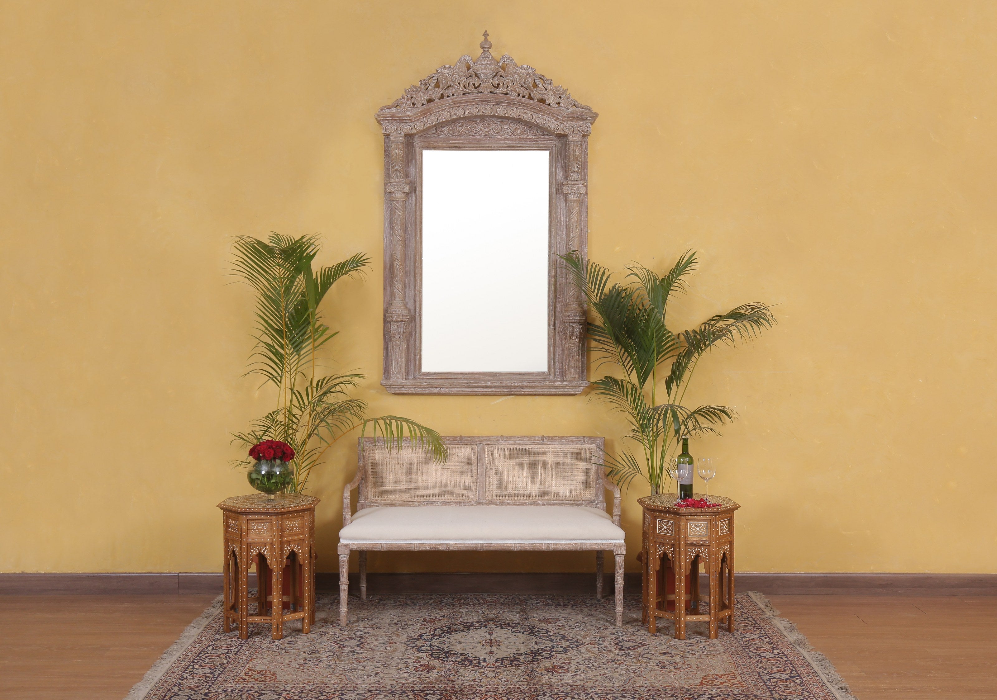 Mustique Bamboo Bench