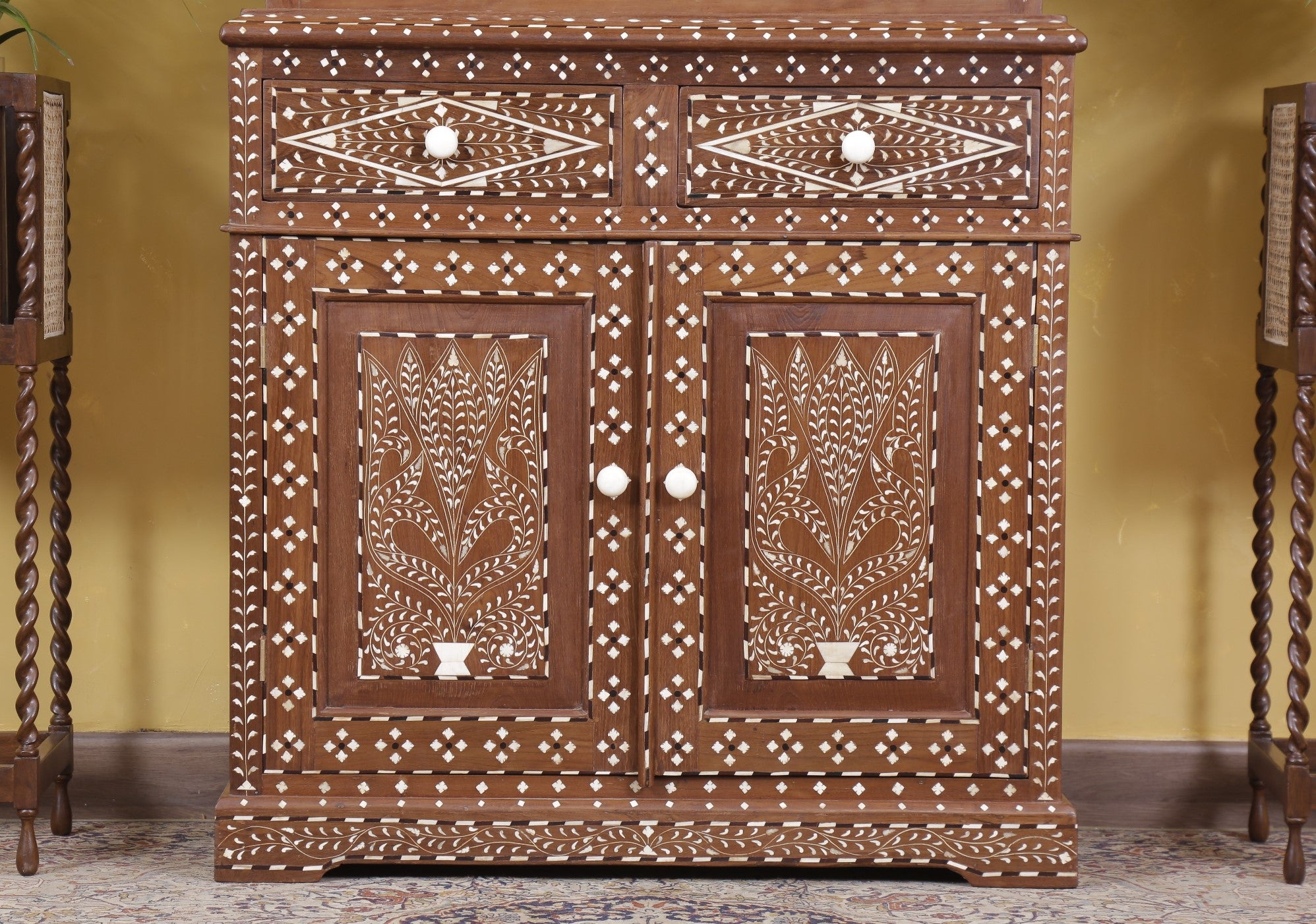 Dotin Inlaid Cabinet