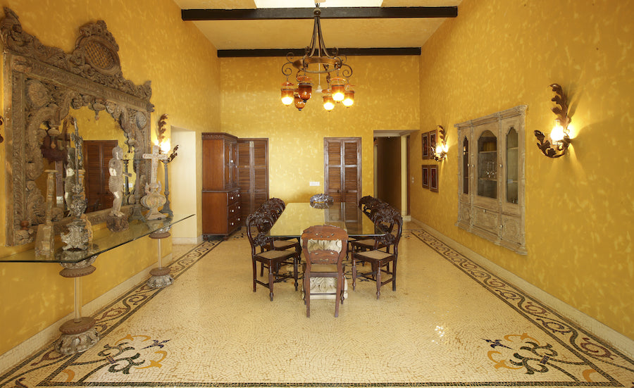 A Sunshine Yellow Beach Home in Alibaug