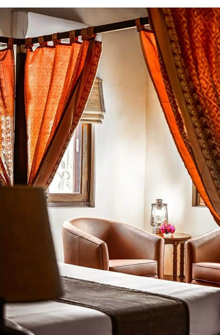 Campaign Furniture for the Indian Wilderness at Meru Vann Safari Lodge at Kanha National Park, Madhya Pradesh
