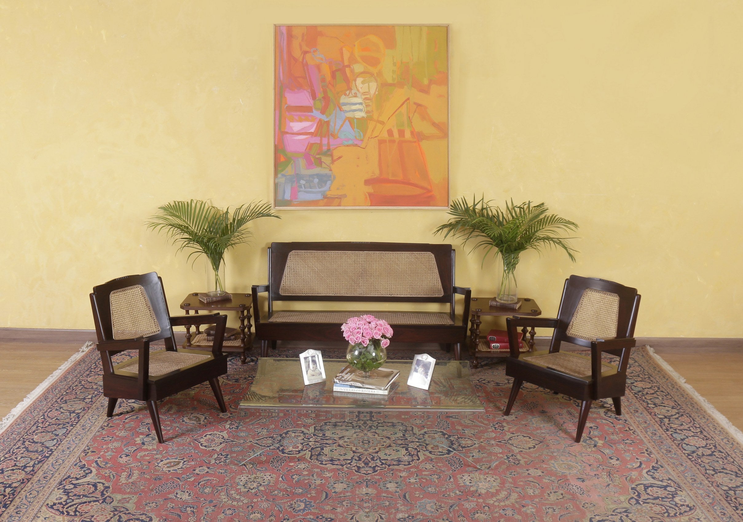 Clarice Rosewood Sofa Set