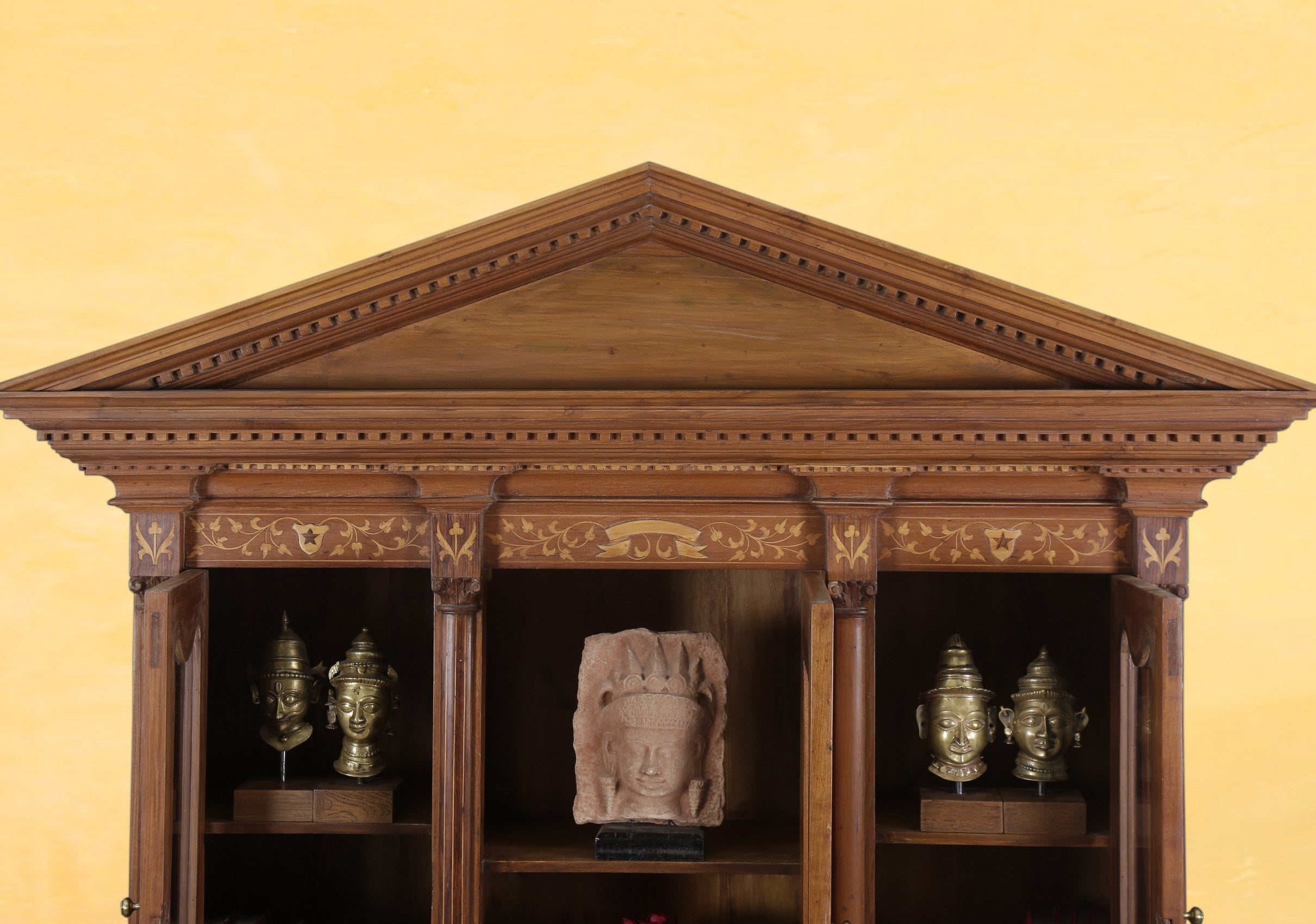Saldana Antique Inlaid Cabinet