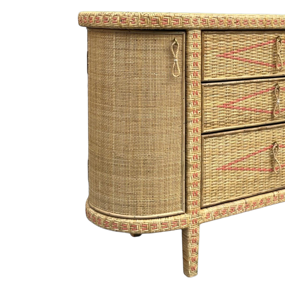 Elpida Wicker Chest of Drawers