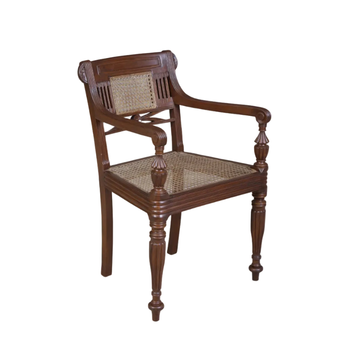 Moore Caned Dining Armchair