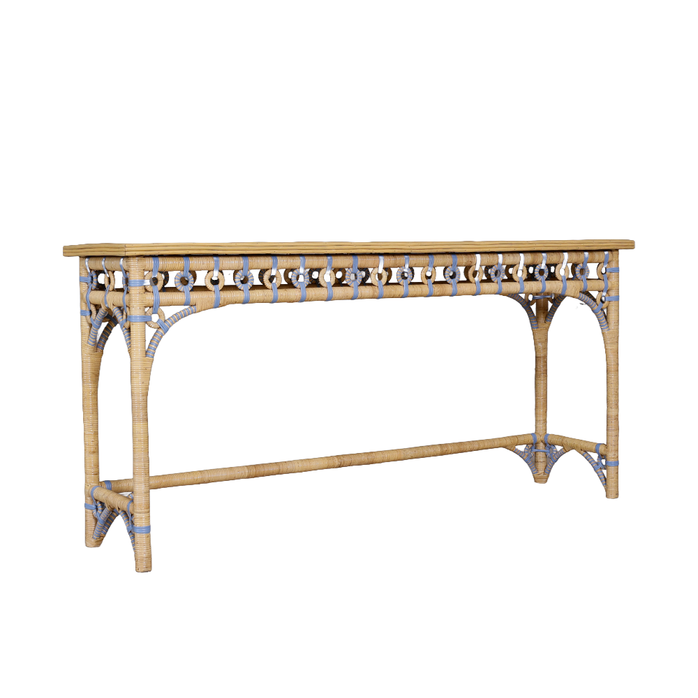 Callista Rattan Console Table