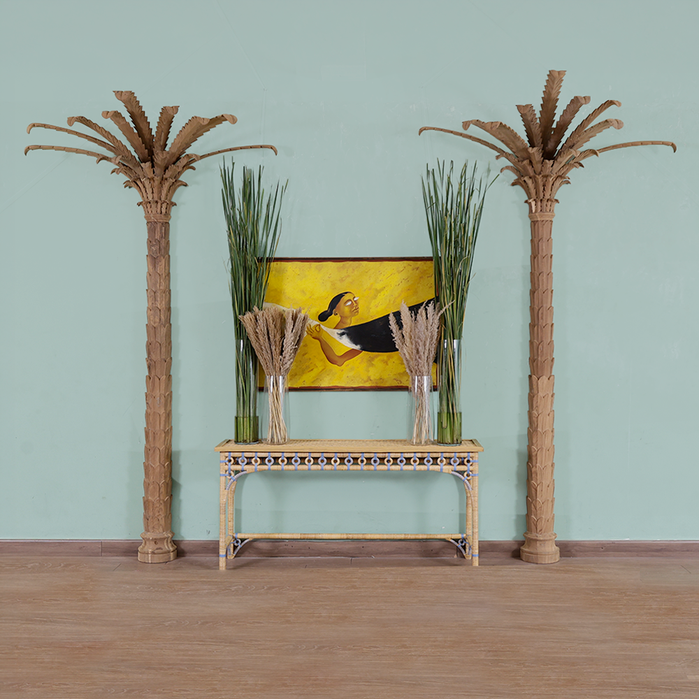 Callista Rattan Console Table