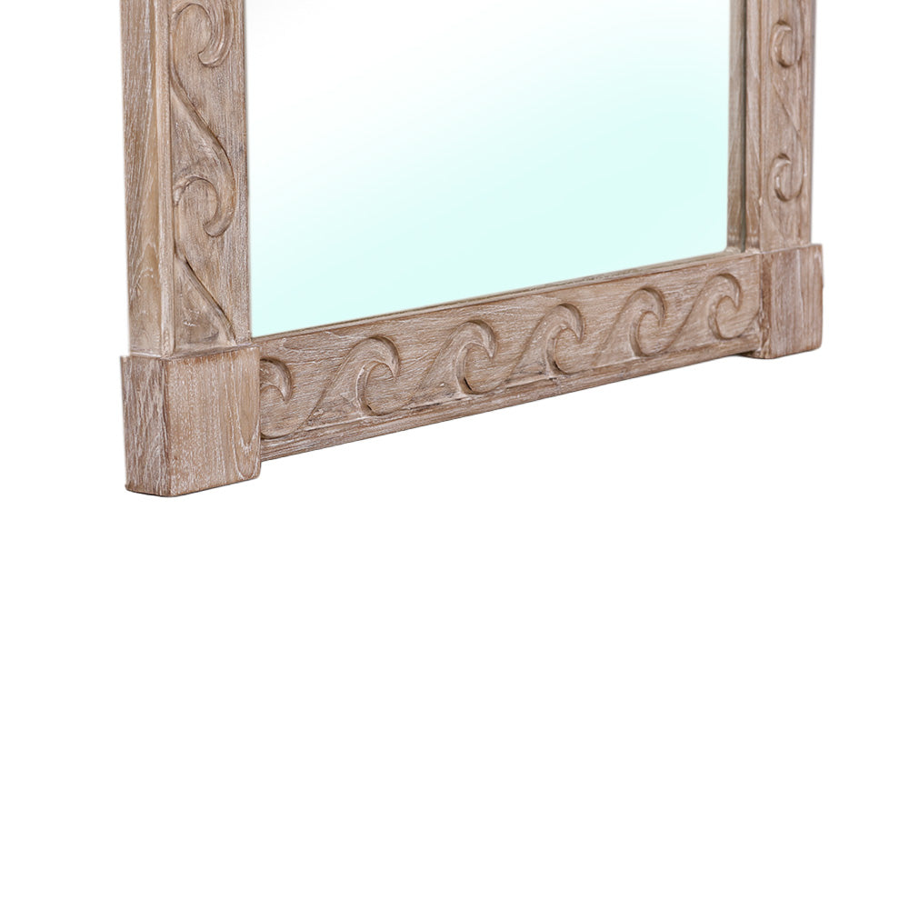Zegler Wave Motif Mirror Frame