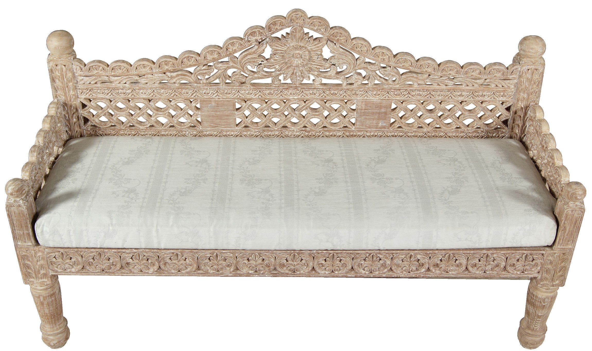 Fletcher Carved Bench