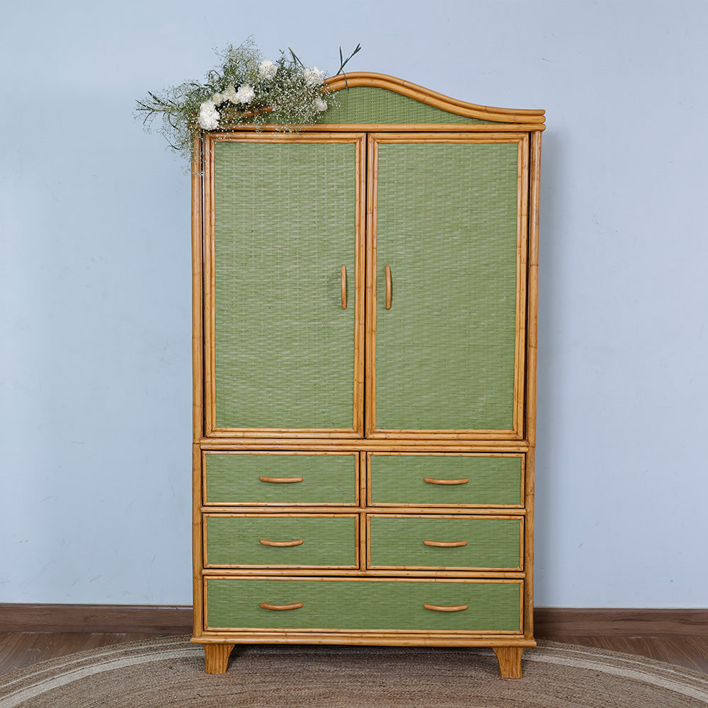 Poplin Rattan Wardrobe