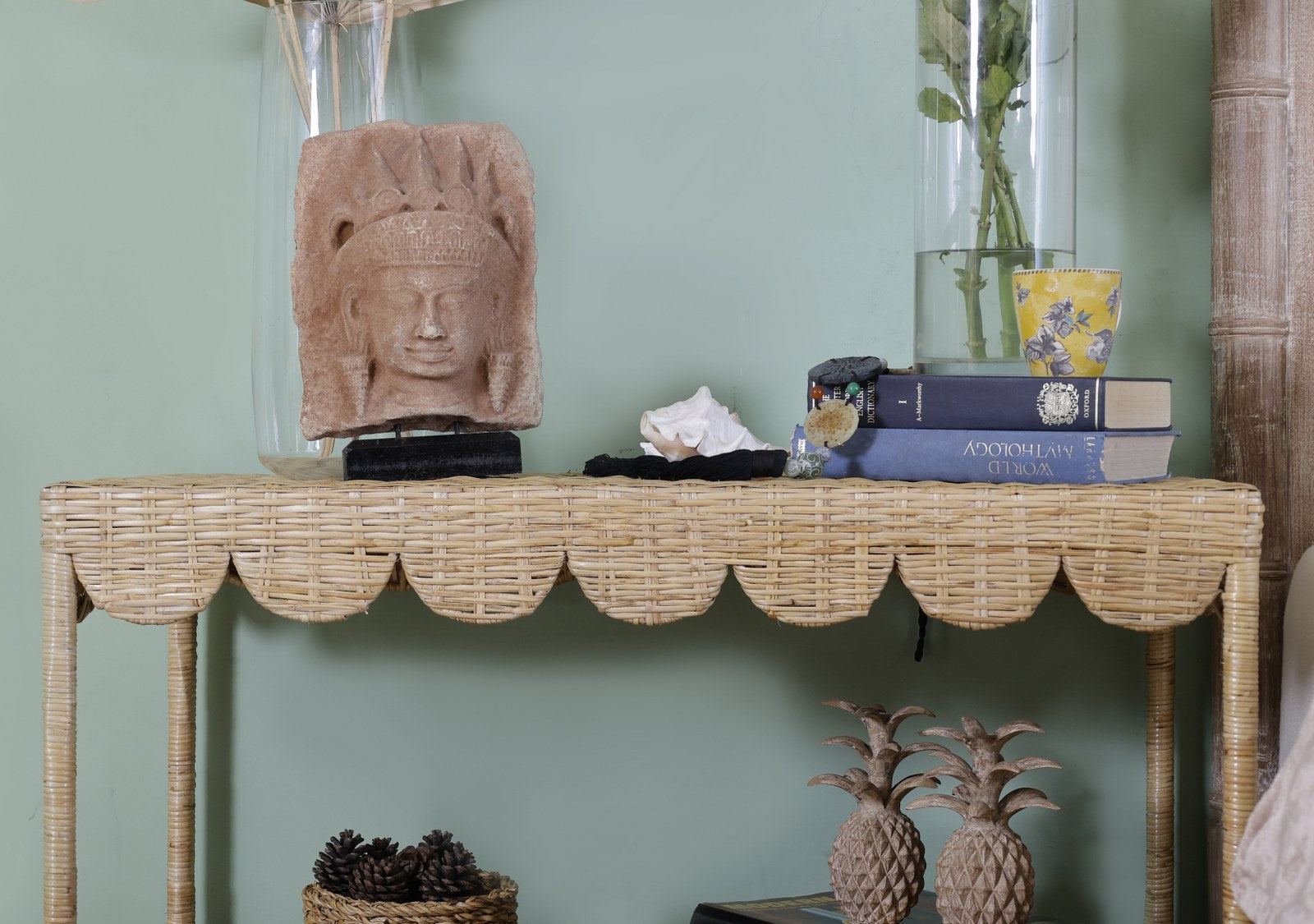 Somerset Rattan Bedside Table