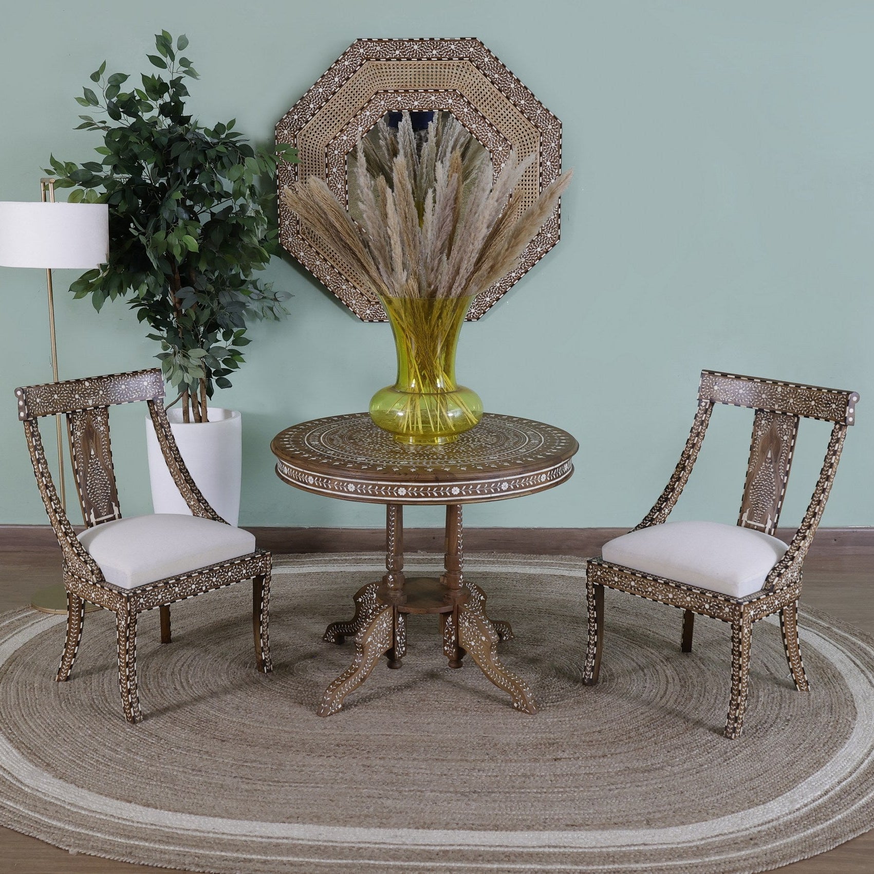 Leonara Inlaid Dining Table