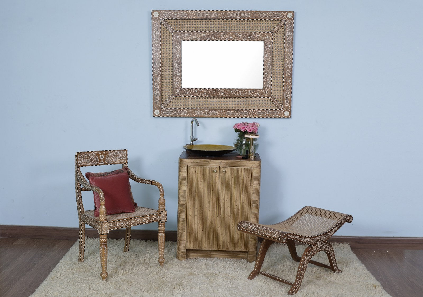 Villegas Bamboo Vanity Cabinet