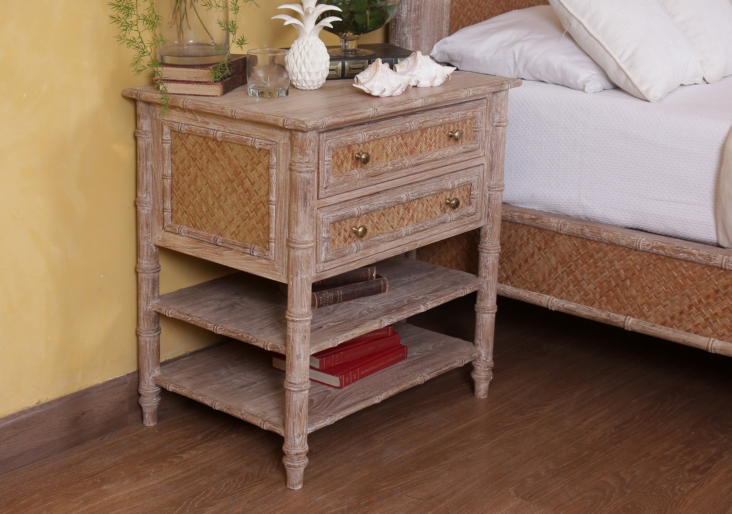 Curacao Bamboo Nightstand