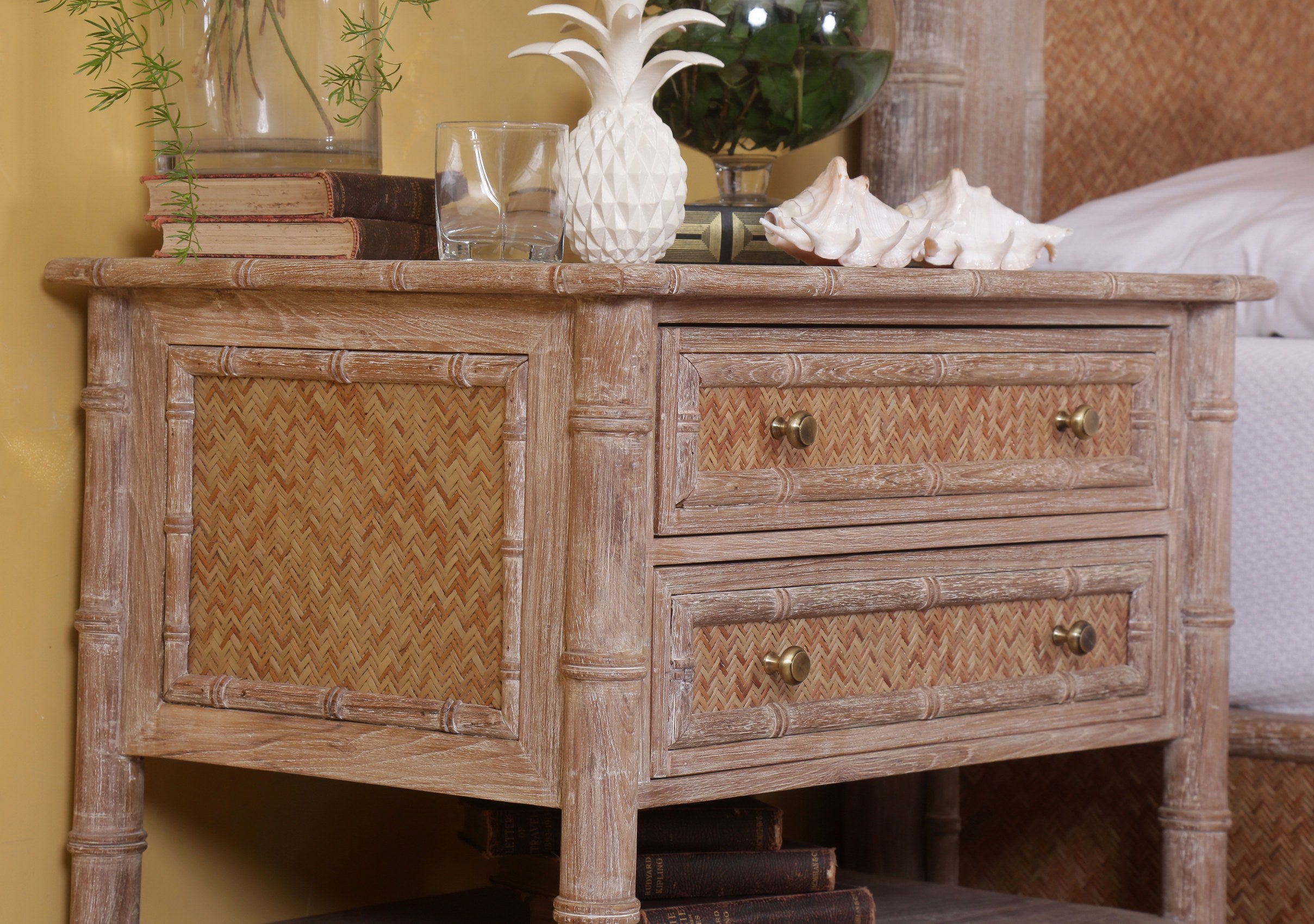 Curacao Bamboo Nightstand